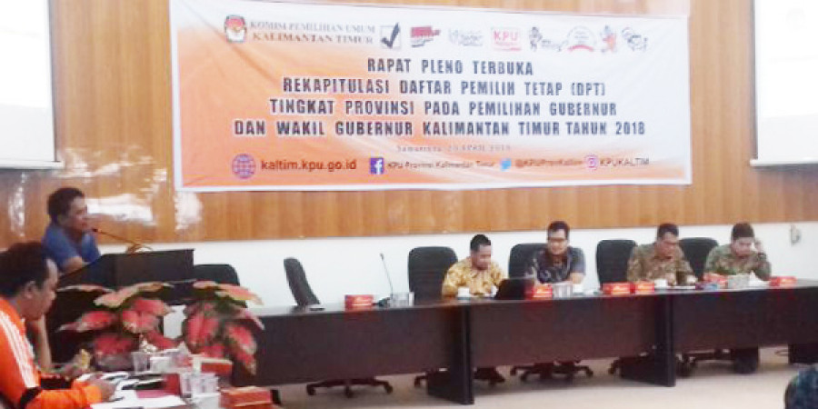 Samarinda Terbanyak, Jumlah Pemilih di Kaltim 2.329.657 Orang