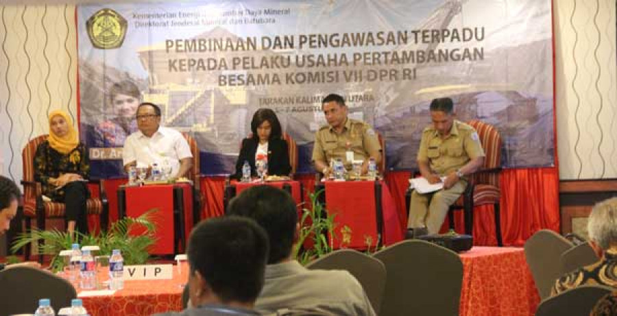 RAPAT BAHAS TAMBANG: Pembinaan dan pengawasan terpadu kepada pelaku usaha pertambangan di Kalimantan Utara.