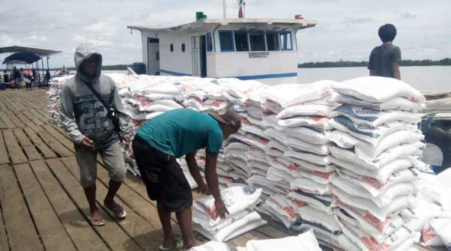 17,5 Ton Beras Sejahtera Tiba di KTT, Untuk Jatah Dua Bulan