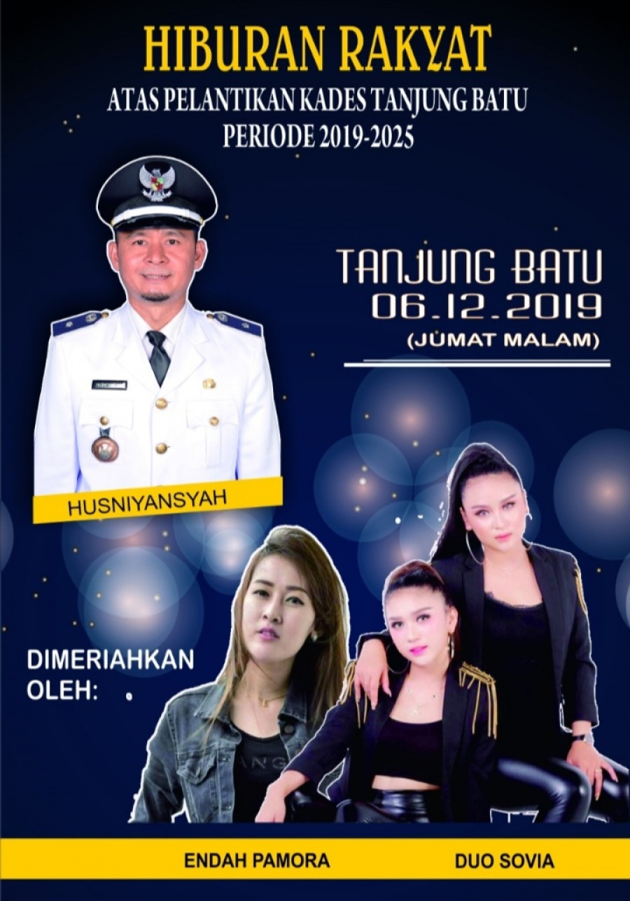 Syukuran Setelah Dilantik, Kades Ini Datangkan Artis Ibu Kota