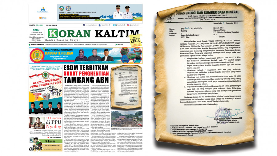 ESDM Terbitkan Surat Penghentian Tambang ABN