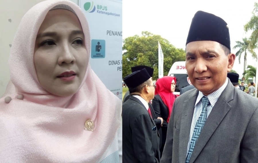 Kadis Perkim Ahyani Fadianur Diani dan Anggota DPD RI Aji Mirni Mawarni