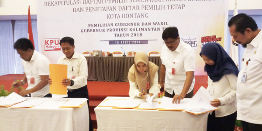Resmi, DPT Bontang 114.111 Pemilih