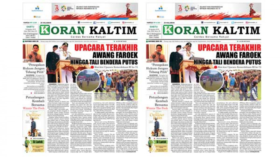 Upacara Terakhir Awang Faroek Hingga Tali Bendera Putus