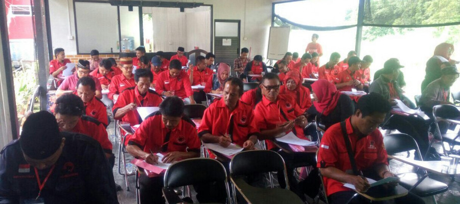 Sekitar 130 kader PDIP Kaltim saat mengikuti TOT di Kabupaten Kutim. ( ist)