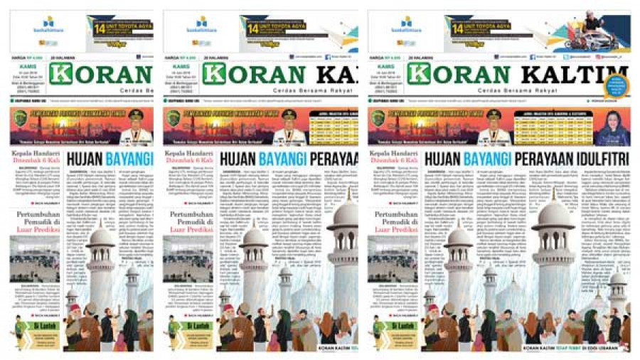 Hujan Bayangi Perayaan Idul Fitri