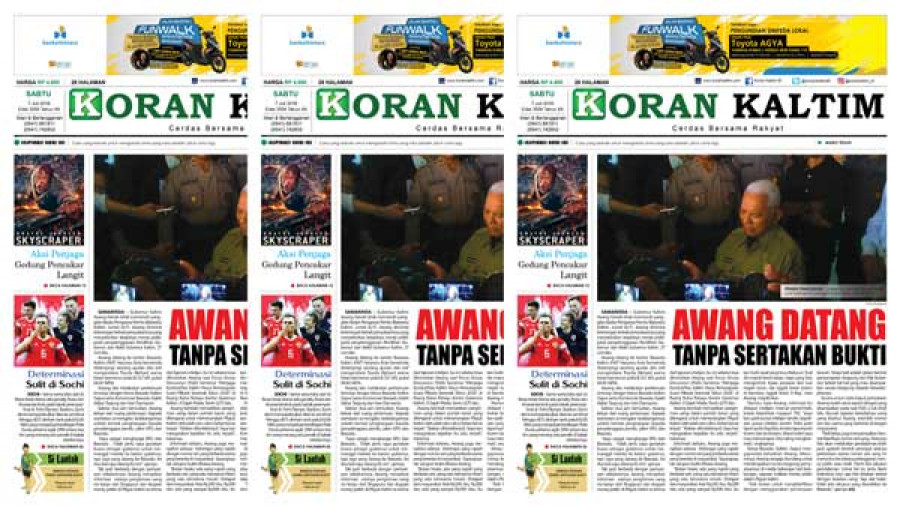 PENUHI PANGGILAN: Gubernur Awang Faroek Ishak usai memenuhi panggilan Bawaslu, Jumat (6/7)
