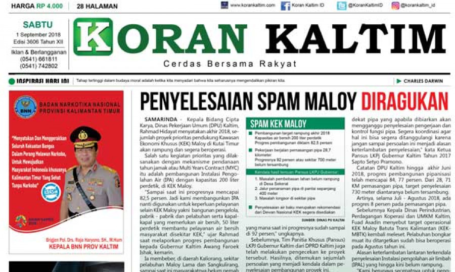 Penyelesaian SPAM Maloy Diragukan