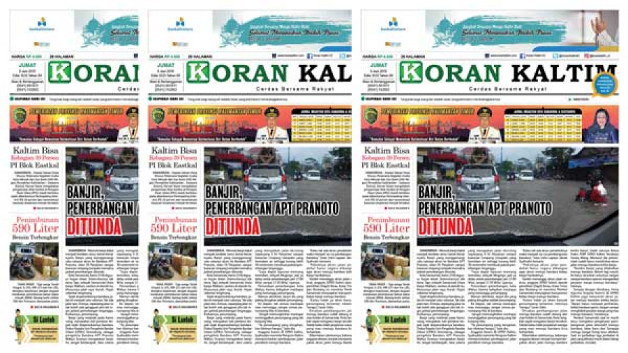 Banjir, Penerbangan APT Pranoto ditunda