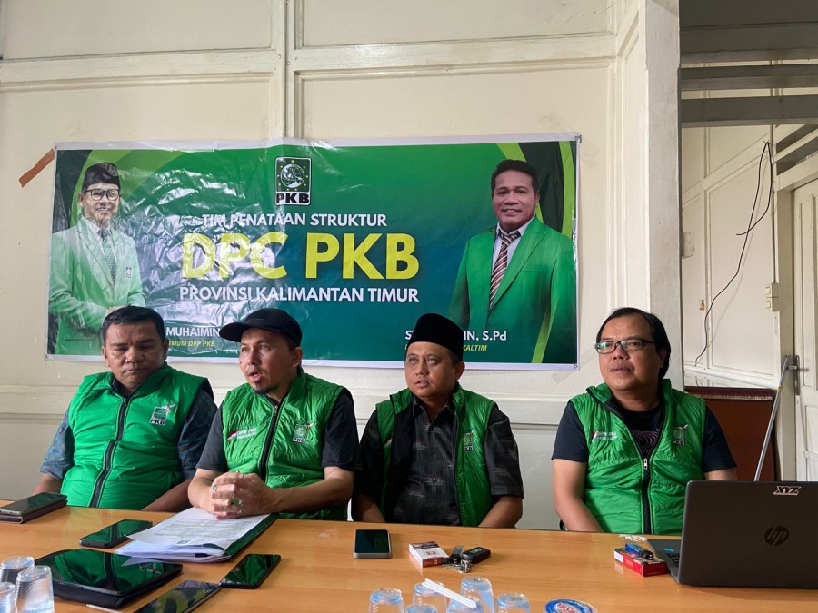Tim Penataran Struktur DPC PKB se-Kaltim yang melakukan konfirmasi terkait tahapan seleksi dari DPP.(Ainur/Korankaltim.com)