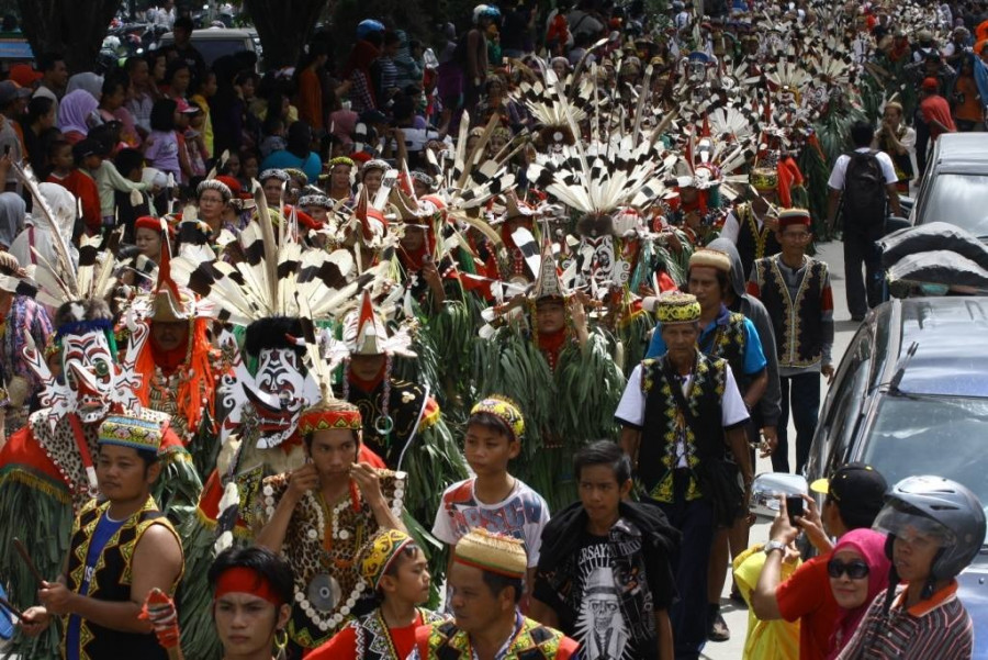 Festival Hudoq, satu diantara daya Tarik wisatawan untuk datang ke Kalimantan Timur. (dokdisparkaltim)