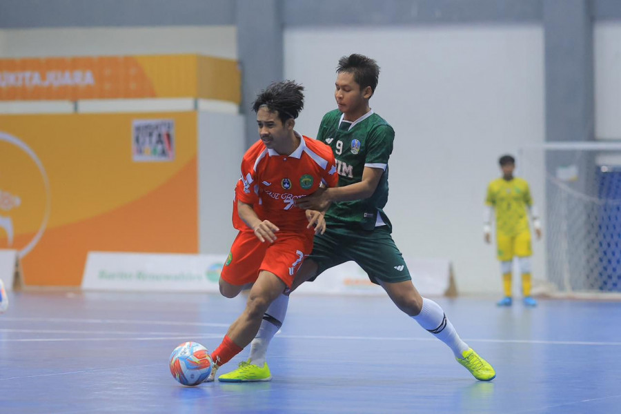 Tim futsal putra saat bermain melawan Jatim di finas PON. (Foto: Dok.Futsal Kaltim)