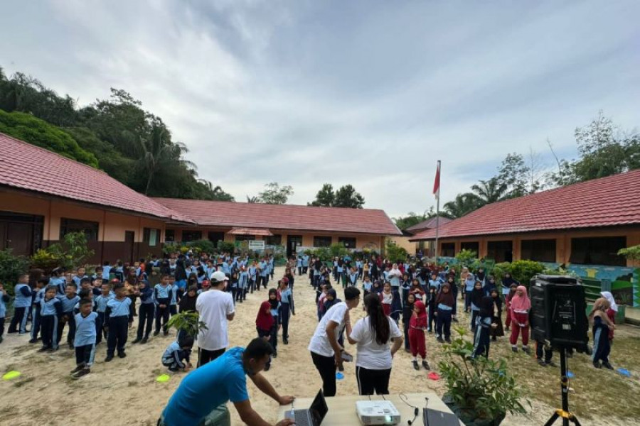 Kegiatan FEF yang digagas OIKN di SDN kawasan Sepaku pekan lalu. (dokantaranews)
