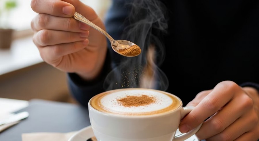 Menambahkan kayu manis ke dalam kopi bisa menggabungkan antioksidan dan senyawa aktif yang meningkatkan kesehatan metabolisme, kardiovaskular juga pencernaan (Ilustrasi Infobae)