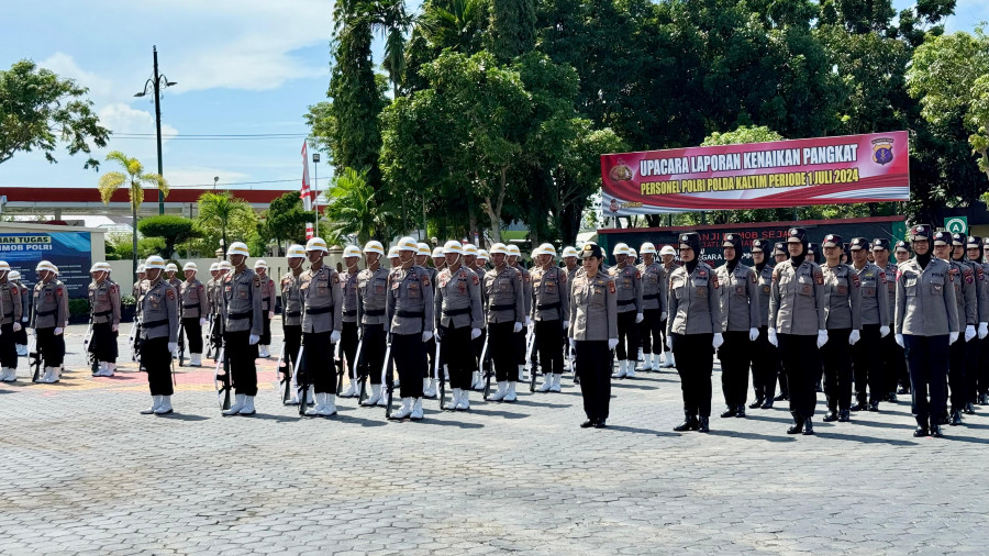 Fisik dan Mental Harus Kuat, Polda Kaltim Latih 100 Pasukan Persiapan HUT ke-79 RI di IKN