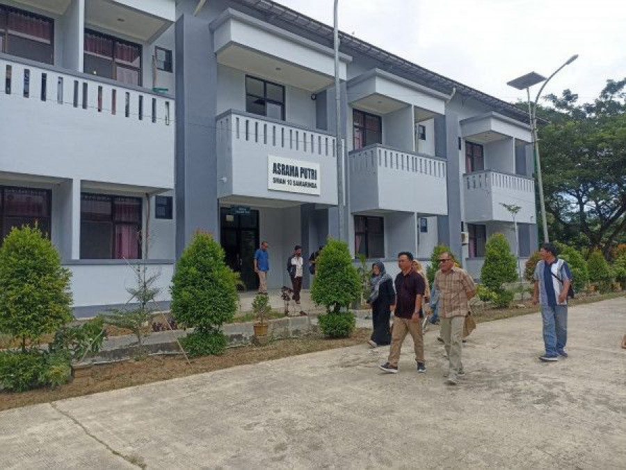 Asrama siswa yang ada di SMAN 10 Samarinda.(Dok Korankaltim.com)