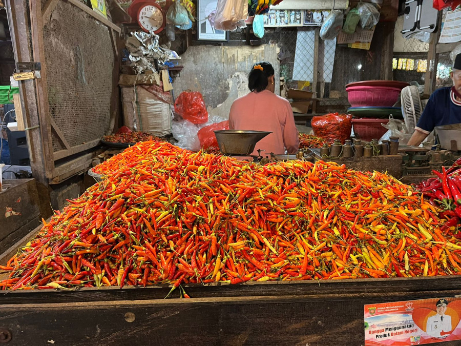 Harga Cabai Makin ‘Pedas’, Selang Sehari Naik Rp9 Ribu per Kg di Pasar Segiri