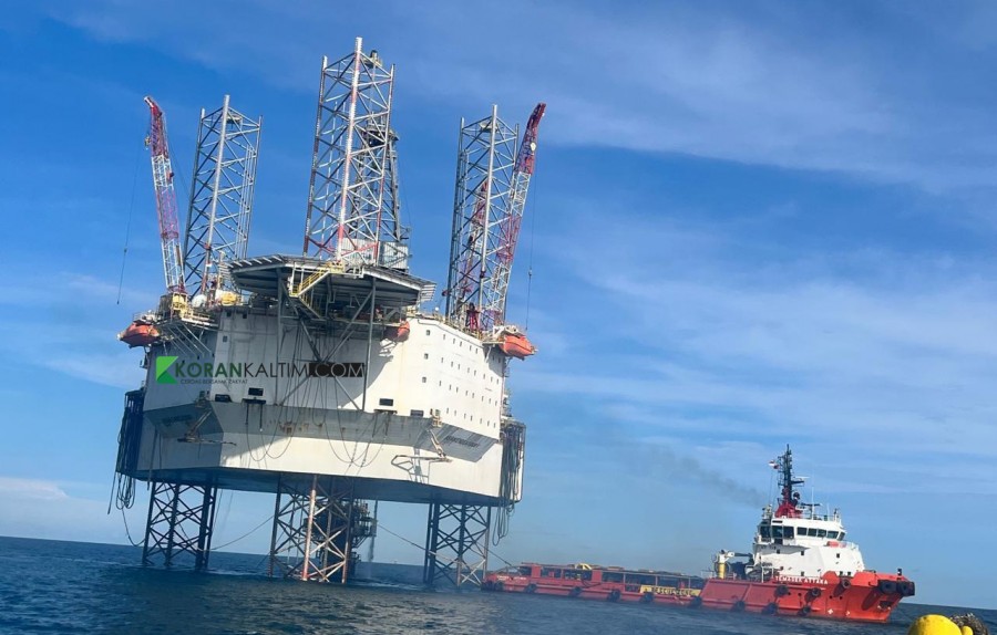 Salah Rig pengeboran lepas pantai yang ada di Kaltim. (Foto: Dok.Korankaltim.com)