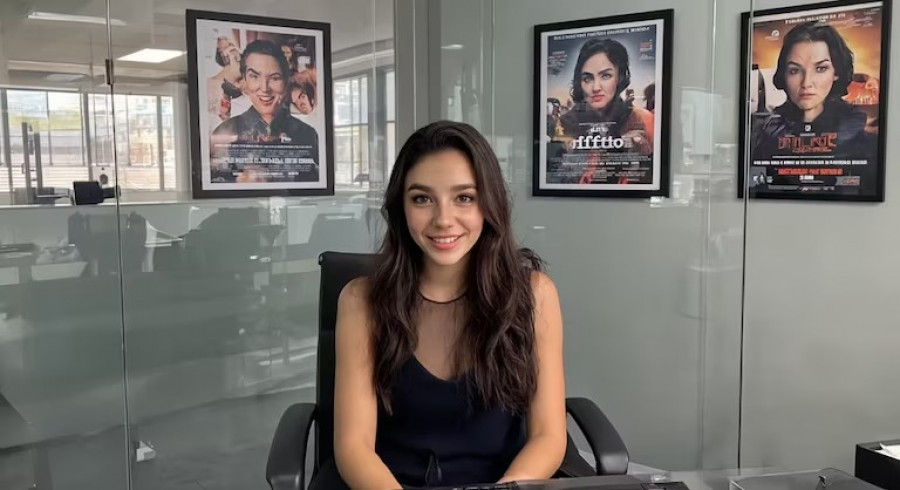 Tilly Norwood "aktris sintetis" buatan AI yang kontroversial, diciptakan pada tahun 2025 yang tayang pada film sketsa komedi AI Commissioner dan dipastikan tak masuk nominasi Oscar kalau ada yang meniru pada film lainnya. (Particle6 Productions)