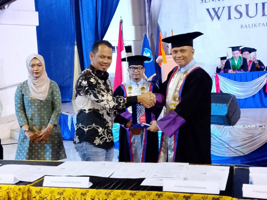 Politeknik Negeri Balikpapan (Poltekba) menandatangani nota kesepahaman dengan PT Hidup Baru Sukses Mandiri (HBSM) di Kampus Poltekba, Sabtu (11/10/2025). (La Eko-Korankaltim.com)