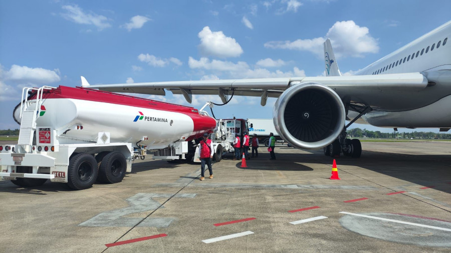Pasokan avtur ditambah untuk menghadapi lonjakan permintaan saat musim mudik tahun ini. (Foto: Pertamina Patra Niaga Regional Kalimantan)