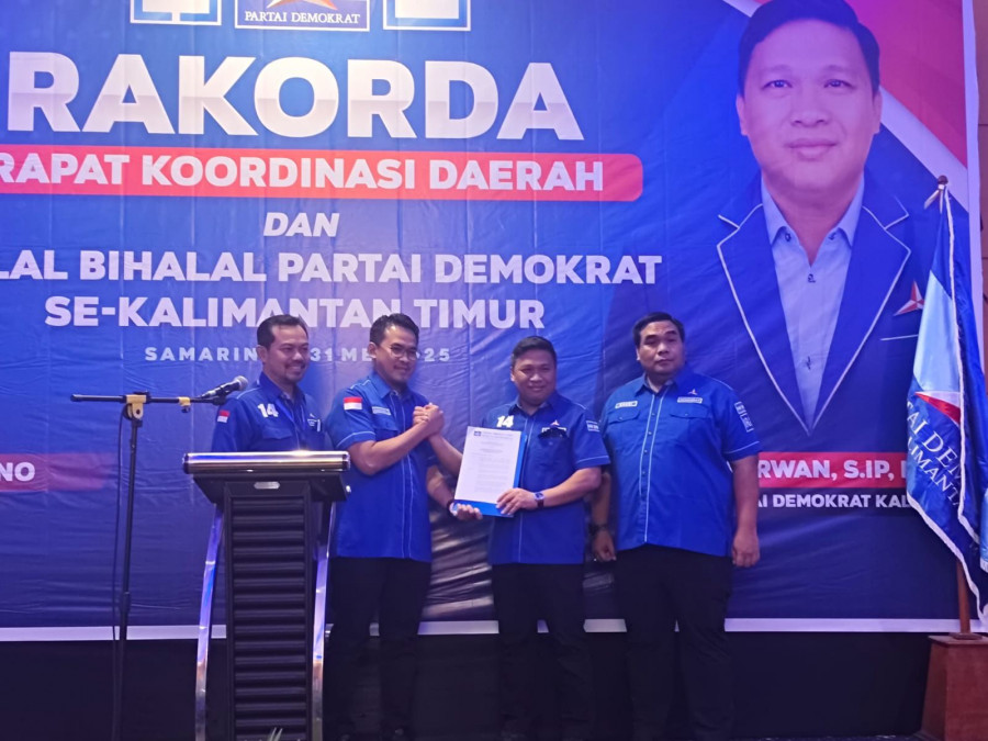 Kegiatan rakorda dan Halalbihalal Demokrat Kaltim.(Istimewa)