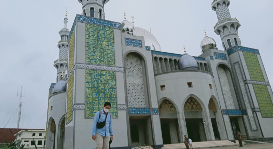 Masjid Pemprov Kaltim yang terletak di eks lapangan Kinibalu, bakal diresmikan 24 Juli mendatang. ( Foto: Rusdi/korankaltimcom)