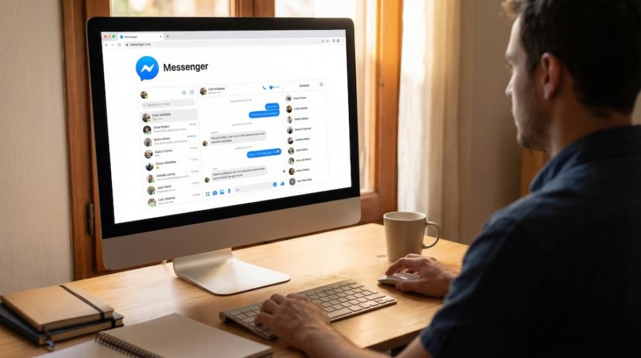 Setelah dihapusnya Messenger, untuk mengirim pesan dari web pengguna harus membuka facebook.com/messages. (meta)