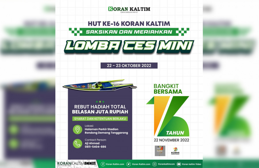 Ikuti dan Saksikan Lomba Ces Mini HUT Koran Kaltim di Tenggarong, Bambang: Berlangsung Sabtu Ini