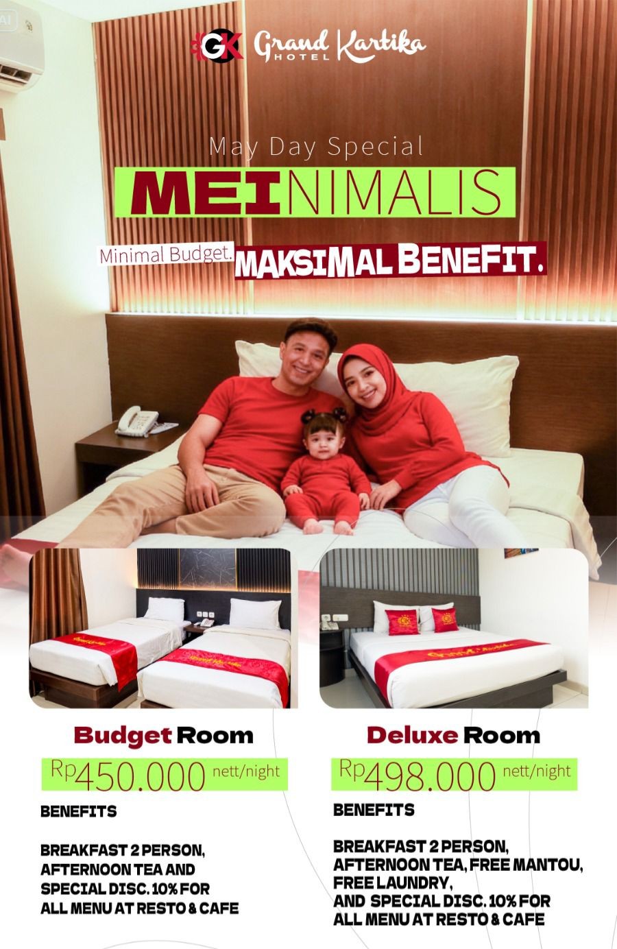 Grand Kartika Hotel Samarinda Tawarkan Promo “MeiNimalis”, Staycation Terjangkau dengan Fasilitas Lengkap