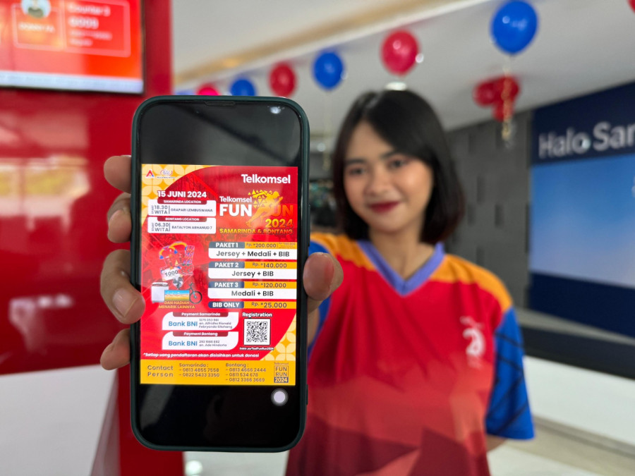 Telkomsel Samarinda akan menggelar “Telkomsel Fun Run 2024” di Kota Bontang dan Samarinda. (Foto: Telkomsel)