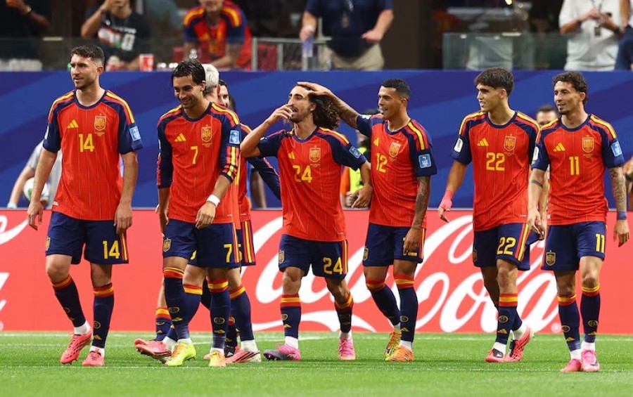 Timnas Spanyol, harus berjuang hingga pertandingan terakhir untuk memastikan lolos ke fase kedua. (Foto: Reuters)