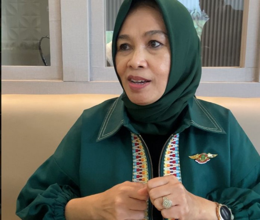 Calon Ketua DPC Kabupaten Kutim, Sulasih, yang bersiap jalani UKK tahap 2 di Jakarta bersama DPP.(Ainur/Korankaltim.com)