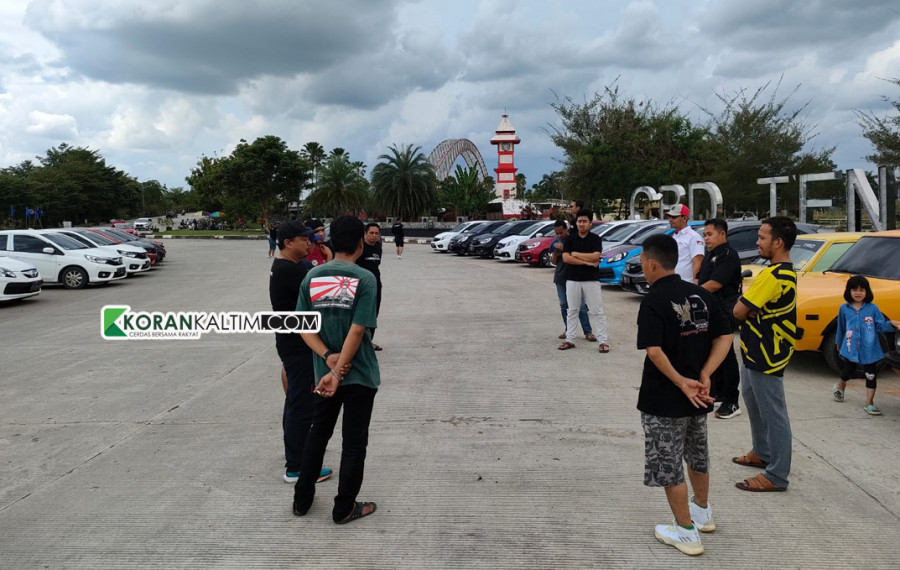 Sambutan hangat OKC kepada rombongan HBCI ke kawasan CBD. (Foto: Heri/Korankaltim.com)