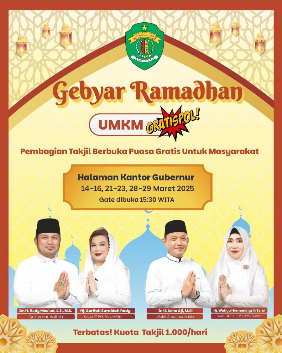 Berdayakan UKM Lokal, Pemprov Kaltim Bagikan 8.000 Paket Takjil Gratis ke Masyarakat