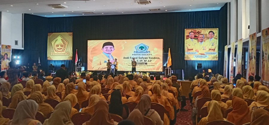 Pembukaan Musda ke-VIII Partai Golkar yang berlangsung di Kota Bontang hari ini. (Rahmadani/Korankaltim.com)