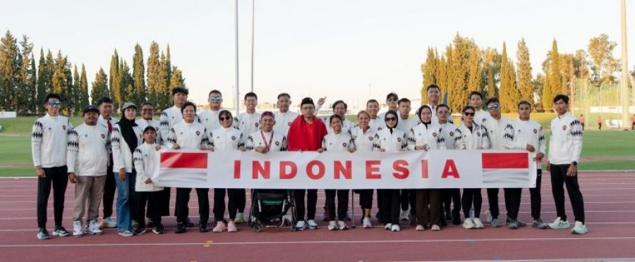 Tim para atletik Indonesia yang berjaya pada kejuaraan dunia di Tunisia. (Foto: antaranews)