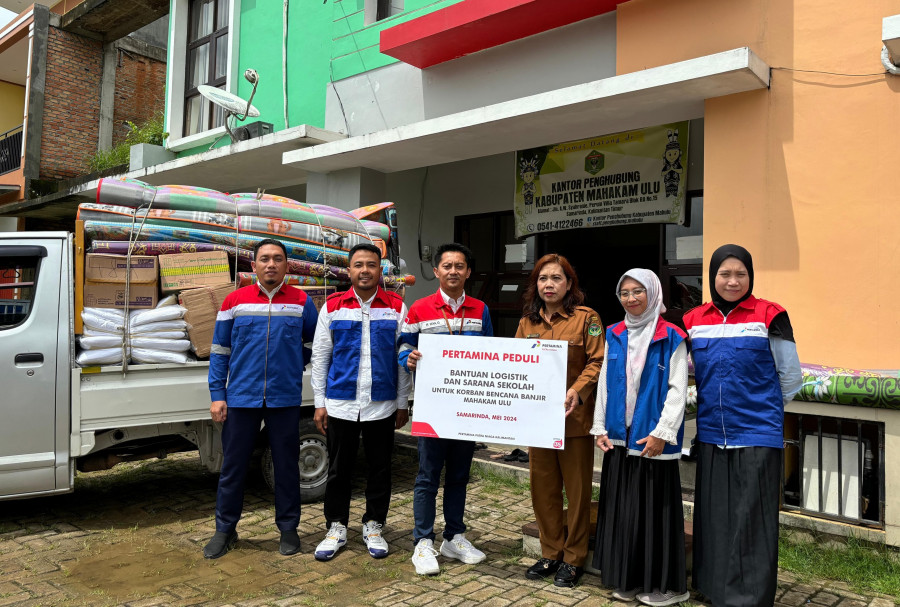 Selalu Sigap, Pertamina Salurkan Bantuan Banjir di Mahakam Ulu