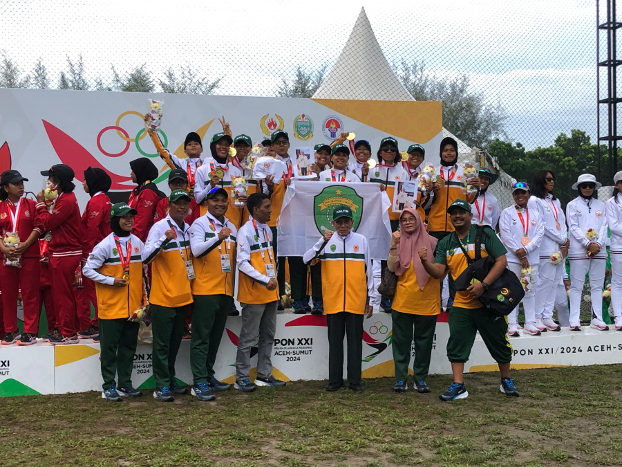 Kriket Kaltim yang berhasil menyabet medali emas pertama buat daerah di PON. (Foto: Kriket Kaltim)
