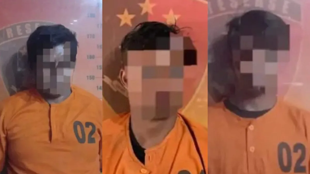 Ketiga pelaku telah diamankan polisi. (Dok. Polsek Loa Kulu)