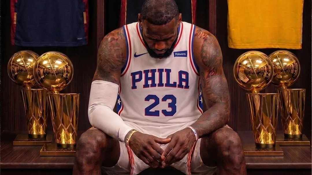 LeBron James, dipastikan membela 76ers di pentas NBA musim ini. (gettyimages)