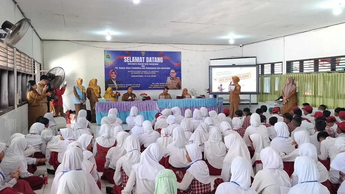 Pelaksanaan Masa Pengenalan Lingkungan Sekolah (MPLS) di SMPN 22 Samarinda (Rafik/Korankaltim.com)