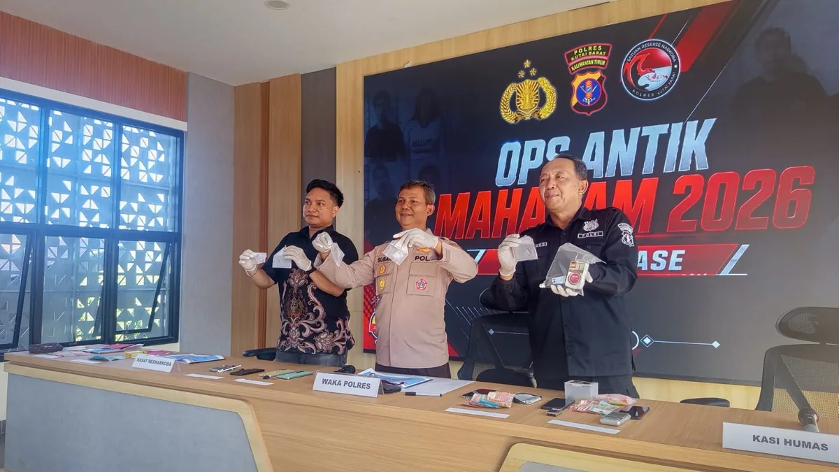 Operasi Antik Mahakam 2026, Polres Kubar Ungkap 15 Kasus Narkoba dan Amankan 17 Tersangka