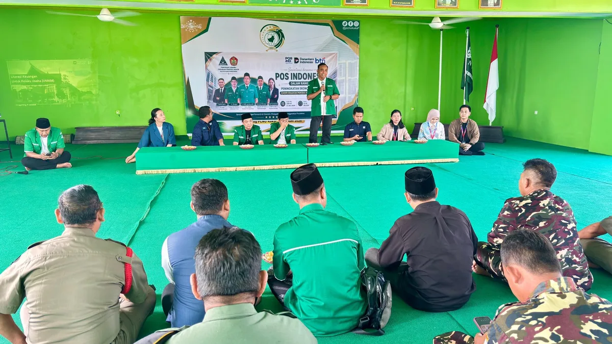 Perkuat Kemandirian Ekonomi Kader, GP Ansor Kukar Gandeng Pos Indonesia dan BTN
