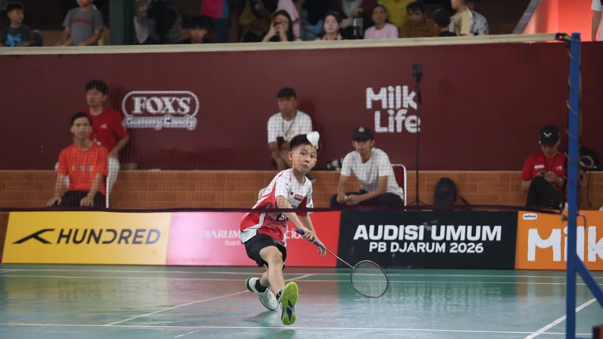 Audisi Umum PB Djarum 2026 seri Pekanbaru resmi melahirkan 15 pebulutangkis muda yang berhak mengantongi Super Tiket menuju tahap karantina di Kudus. (Foto: Istimewa)