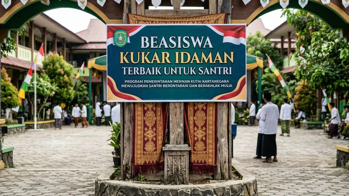 Ribuan Santri di Kukar Bakal Terima Beasiswa Rp3 Juta per Tahun