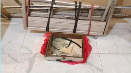 Barang bukti berupa etalase diamankan oleh pihak Polsek Palaran. (Foto: Dok.Polsek Palaran)