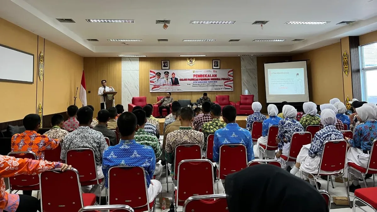 Pembinaan Paskibraka Kota Samarinda yang di lakukan oleh Kesbangpol Kota Samarinda. (Foto: Dok.Kesbangpol kota Samarinda)