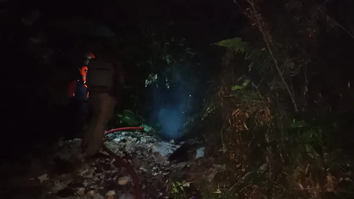 Lahan Gambut Terbakar di Gunung Malang, Nyaris Lahap Permukiman Warga