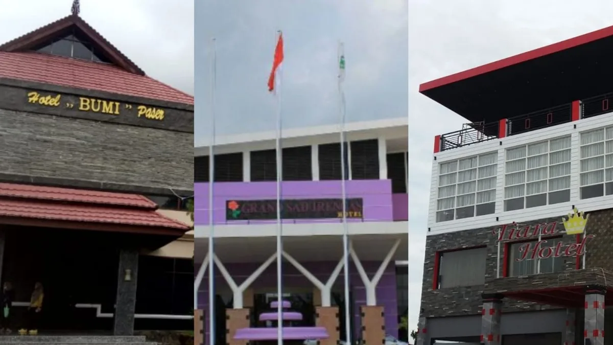 Tiga hotel di Paser yang memberikan promo kepada pengunjung sejak April 2026 lalu demi mendukung program pemerintah setempat. (Dwi Cahyo / Korankaltim.com).